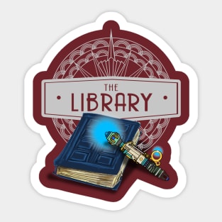 THE LIBRARY SMALLER VERSION Sticker